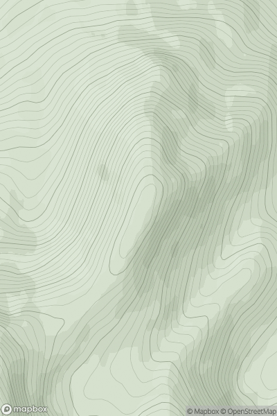 Thumbnail image for A' Chioch [Glen Shiel to Loch Hourn and Loch Quoich] showing contour plot for surrounding peak